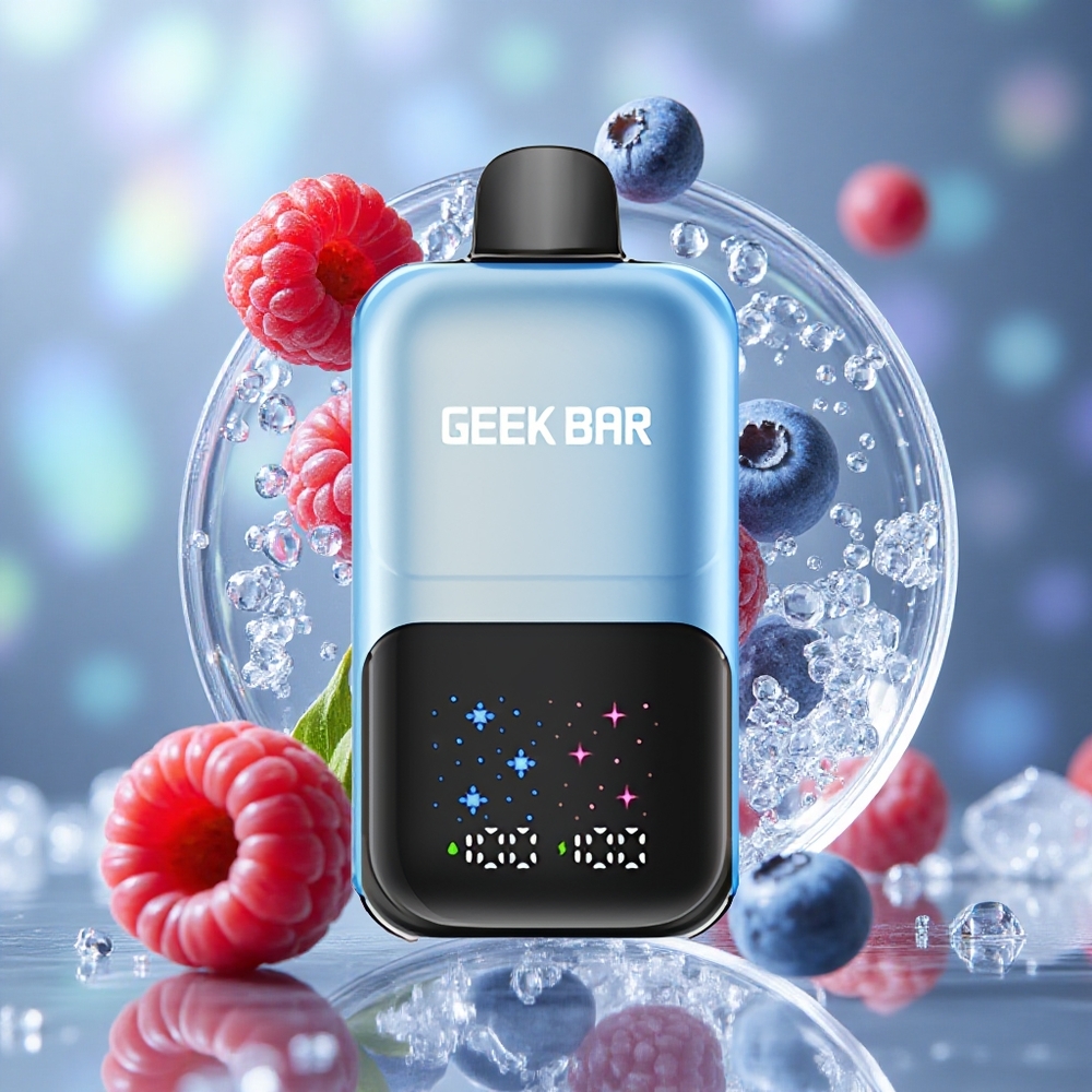 Borovnica Malina Led GEEK BAR 2GO 50000 Puffs Двоструки резервоари капацитета 20 мл
