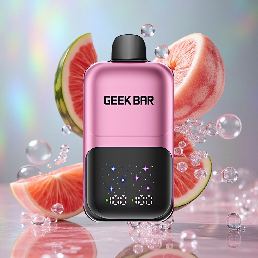 Breskva & Lubenica GEEK BAR 2GO Serija Dve 50000 Puffs Двоструки резервоари капацитета 20 мл