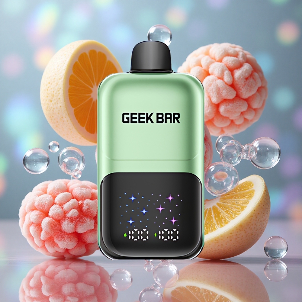 Kiseli Bombona & Kiselo Voće GEEK BAR 2GO 50000 Puffs Двоструки резервоари капацитета 20 мл