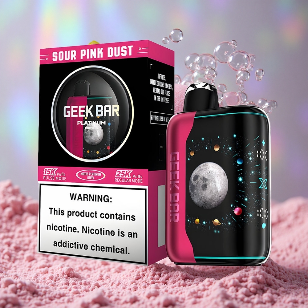 Кисело Розевa Праx ГEEK BAR Platinum 25000 уста дуал мрежасти намот