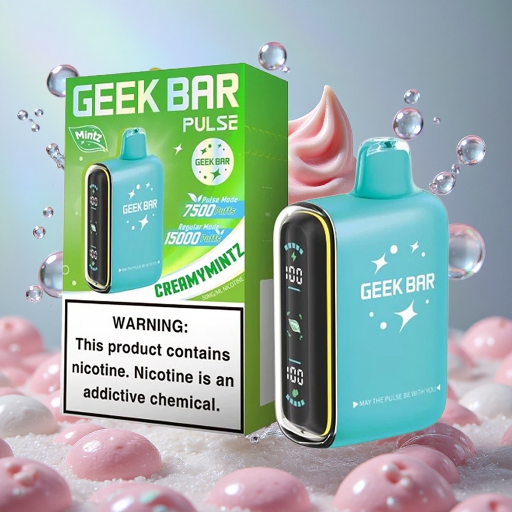 Мента Комбинација GEEK BAR Pulse 15000 Пуфова Капацитет е-течности 16 мл