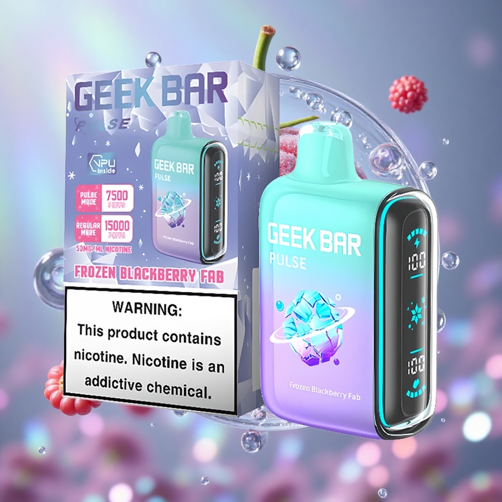 Ledena kombinacija GEEK BAR Pulse 15000 Puffs Капацитет е-течности 16 мл