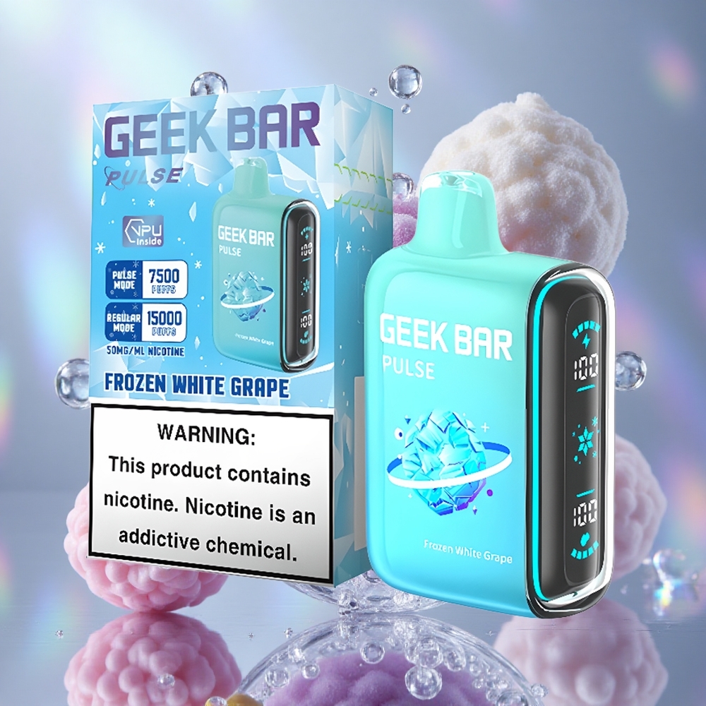 Ledena kombinacija GEEK BAR Pulse 15000 Puffs Капацитет е-течности 16 мл