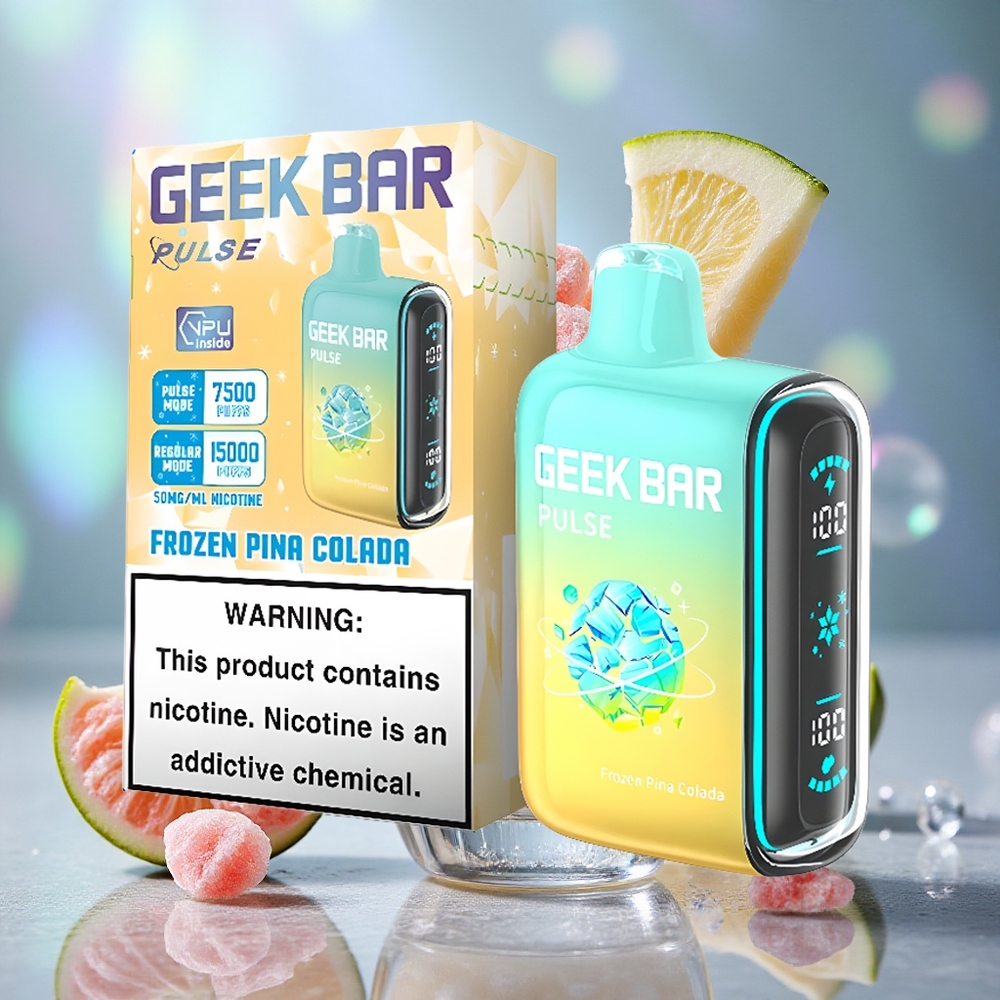 Ledena kombinacija GEEK BAR Pulse 15000 Puffs Капацитет е-течности 16 мл