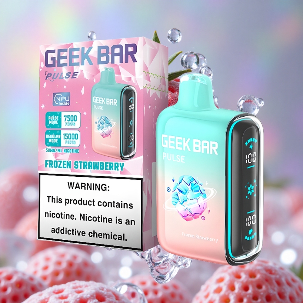Ledena kombinacija GEEK BAR Pulse 15000 Puffs Капацитет е-течности 16 мл