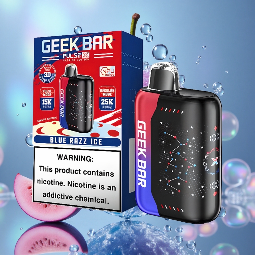 Patriotsko Izdanje GEEK BAR Pulse X 25000 Povlaka Дуал Месх Цоил