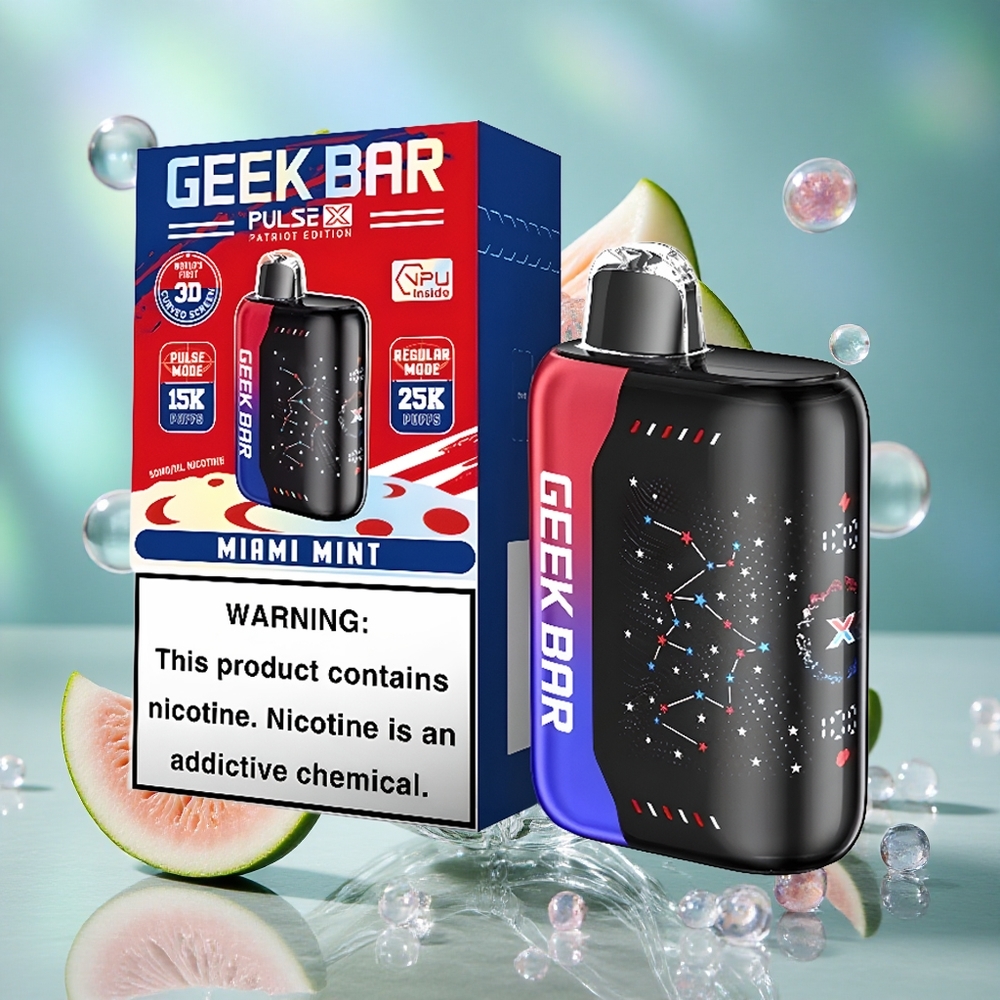 Patriotsko Izdanje GEEK BAR Pulse X 25000 Povlaka Дуал Месх Цоил