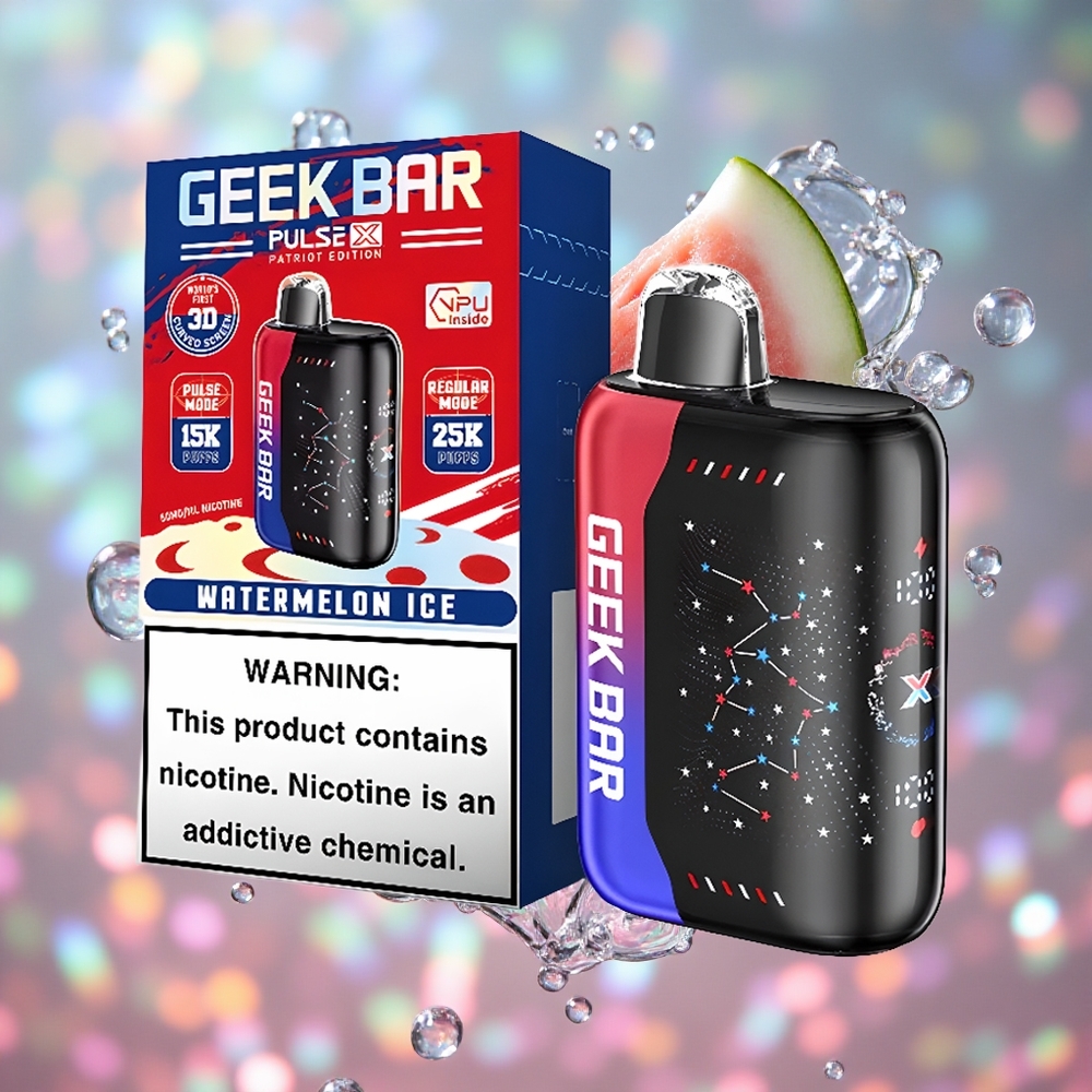 Patriotsko Izdanje GEEK BAR Pulse X 25000 Povlaka Дуал Месх Цоил