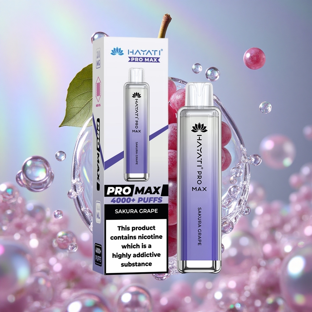 Breskva Grožđe Hayati Pro Max 4000 Puffs 1400мАх батерија