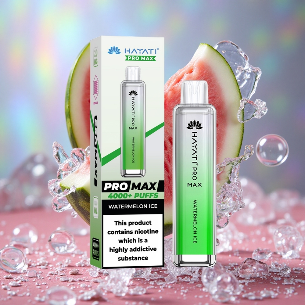 Лубеница лед Hayati Pro Max 4000 пуфа Дуал 1.1 Ом мрежасти намотај