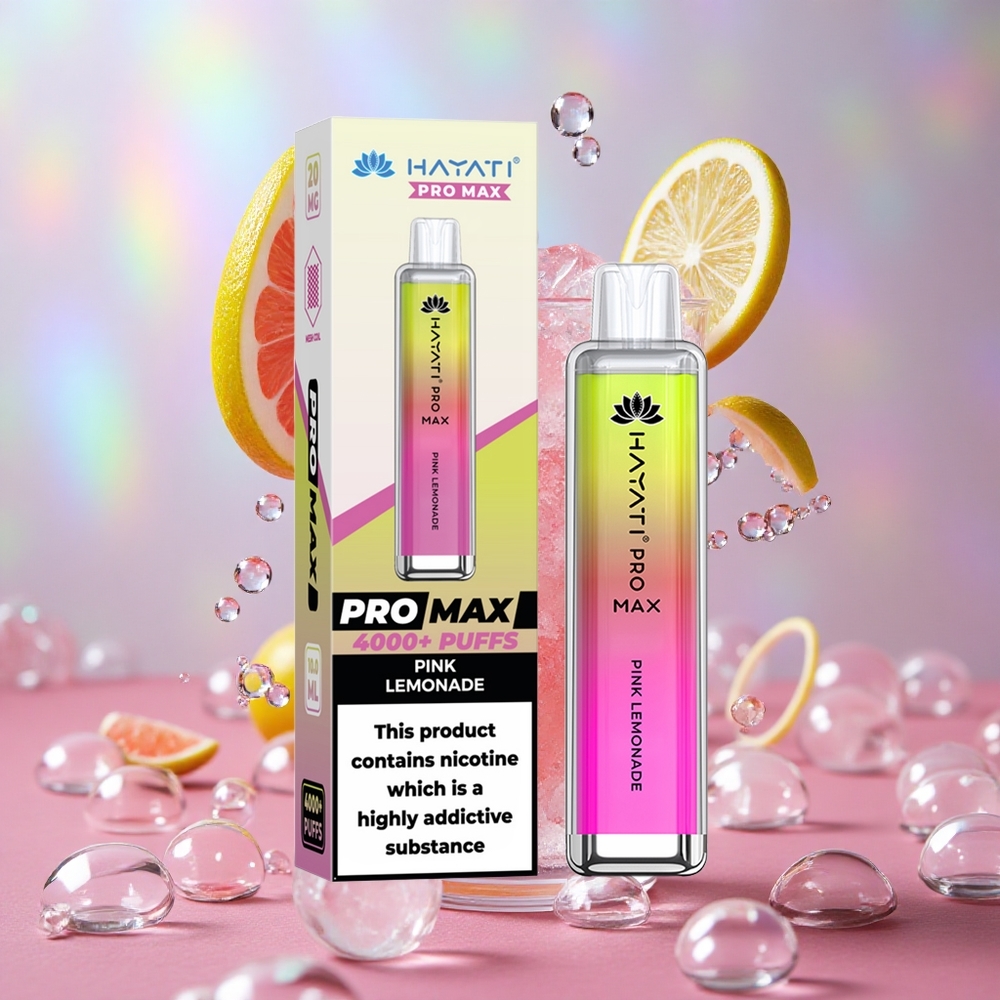 Розе лимунада Hayati Pro Max 4000 Пуфова Пунјенје батерије