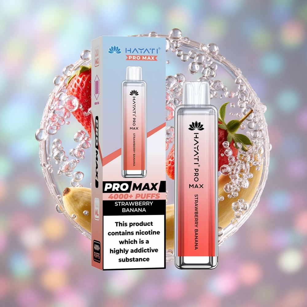 Jagoda Banana Hayati Pro Max 4000 Puffs Дуал 1.1 Охм Месх Цоил