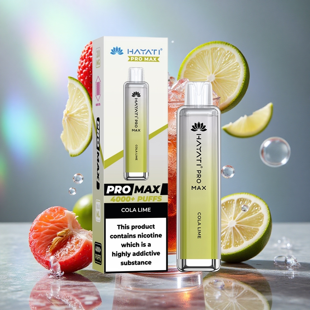 Kola-Limeta Hayati Pro Max 4000 Puffs Дуал 1.1 Охм Месх Цоил