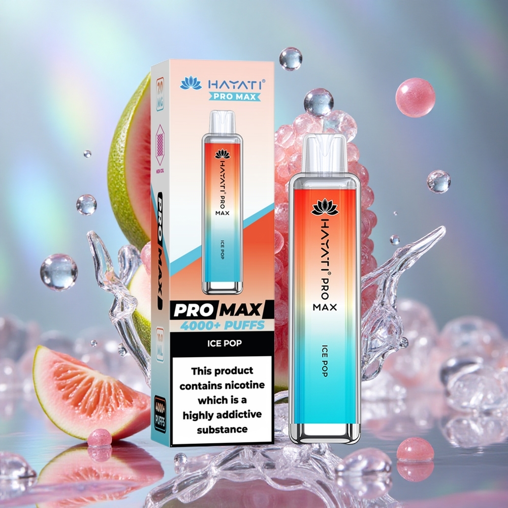 Ledena žutila Hayati Pro Max 4000 Puffs Дуал 1.1 Охм Месх Цоил