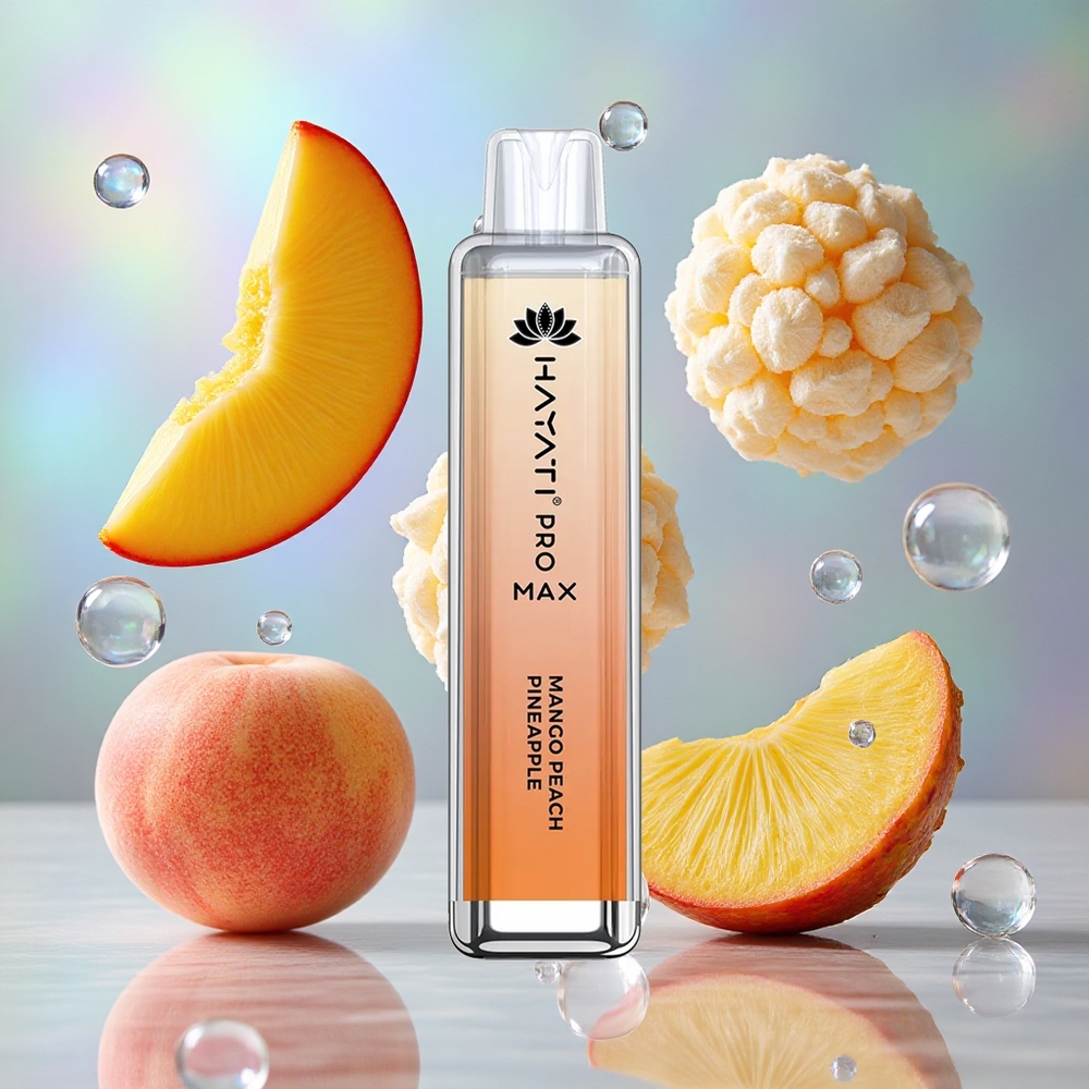 Mango Breskva Ananas Hayati Pro Max 4000 Puffs Дуал 1.1 Охм Месх Цоил