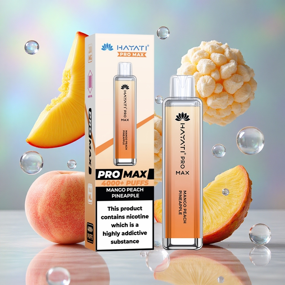 Mango Breskva Ananas Hayati Pro Max 4000 Puffs Дуал 1.1 Охм Месх Цоил