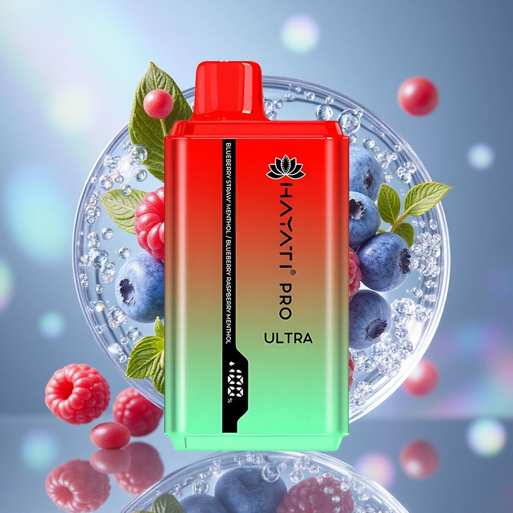 Borovnica Jagoda Mentol Hayati Pro Ultra 15000 Puffs 2*12мл Е-течност Капацитет