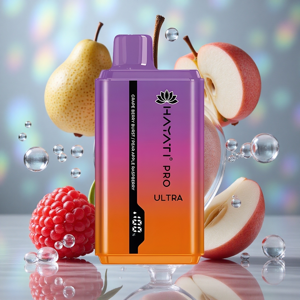 Grozdna Bobica Eksplozija Hayati Pro Ultra 15000 Puffs 2*12мл Е-течност Капацитет