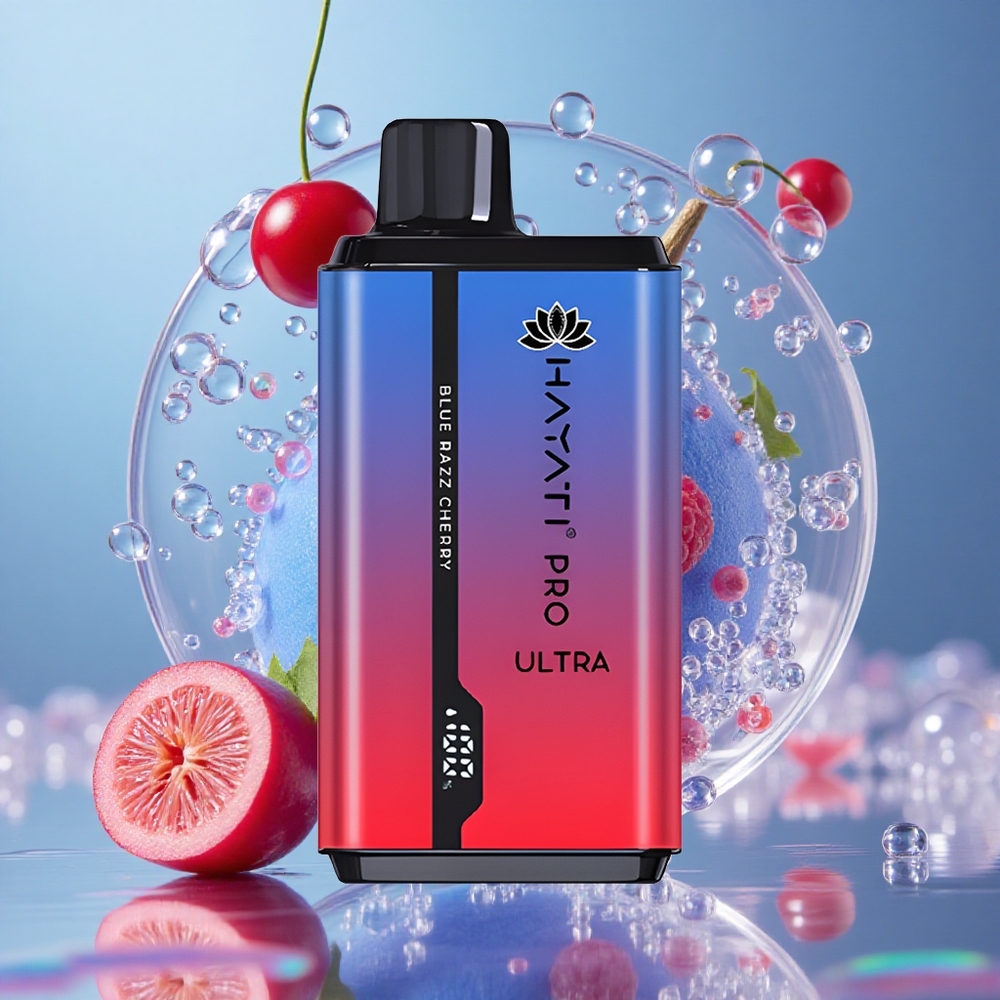 Plava Malina Trešnja Hayati Pro Ultra 15000 Puffs 2*12мл Е-течност Капацитет