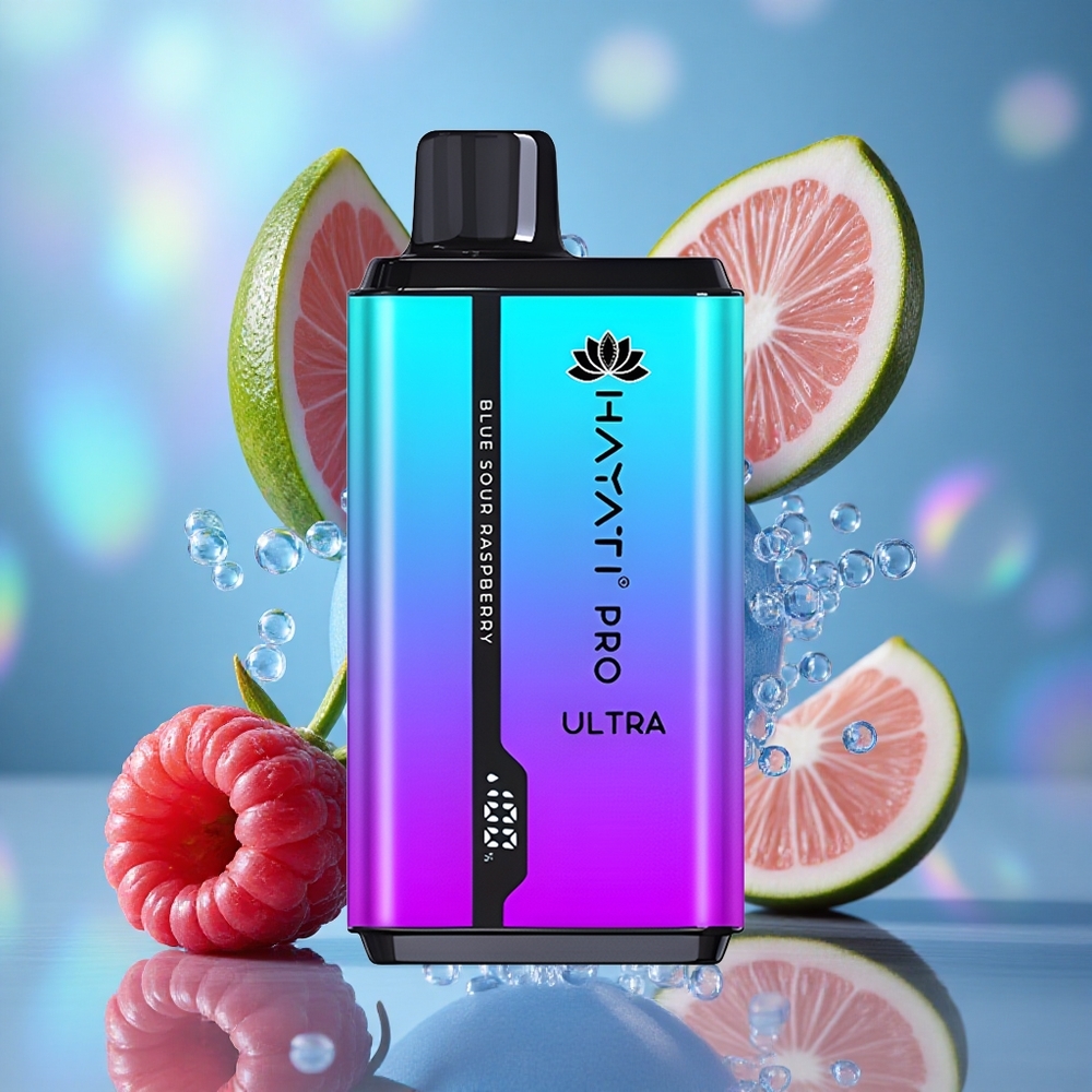 Plavo Kisela Malina Hayati Pro Ultra 15000 Puffs 2*12мл Е-течност Капацитет
