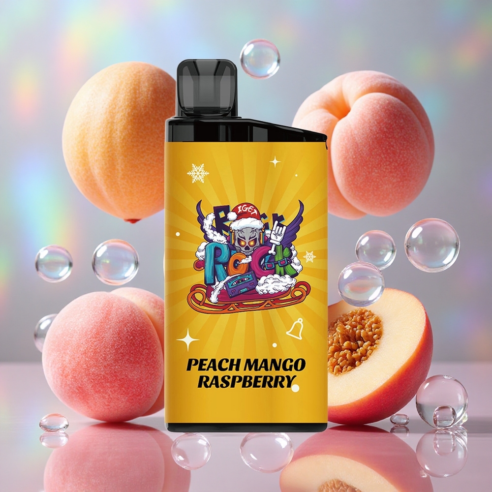 Breskva Mango Malina IGET Bar 3500 Puffs 1400мАх батерија