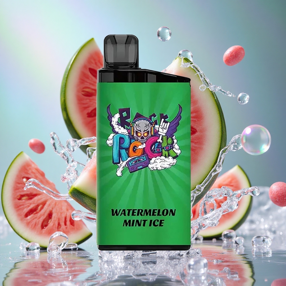 Лубеница-мента-лед IGET Bar 3500 Puffs Мрежаста завојница од 1,2 ома