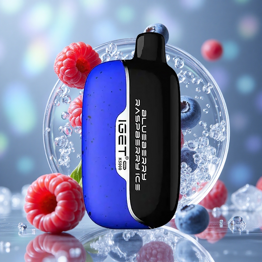 Borovnica Malina Led IGET Moon K5000 Puffs Једнократни Вапе