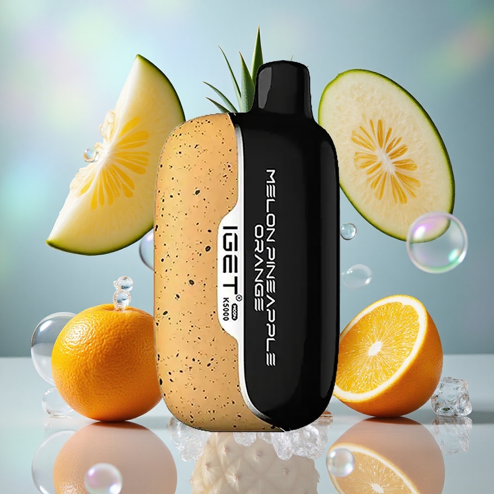 Dinja Ananas Pomorandža IGET Moon K5000 Puffs Једнократни Вапе 5000 Puffs