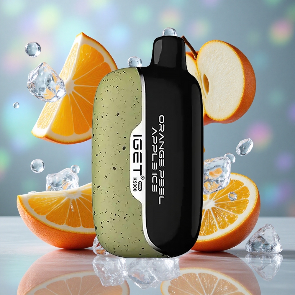 Narandžasto Jabuka Led Brand IGET Moon K5000 Puffs 5000 Puffs