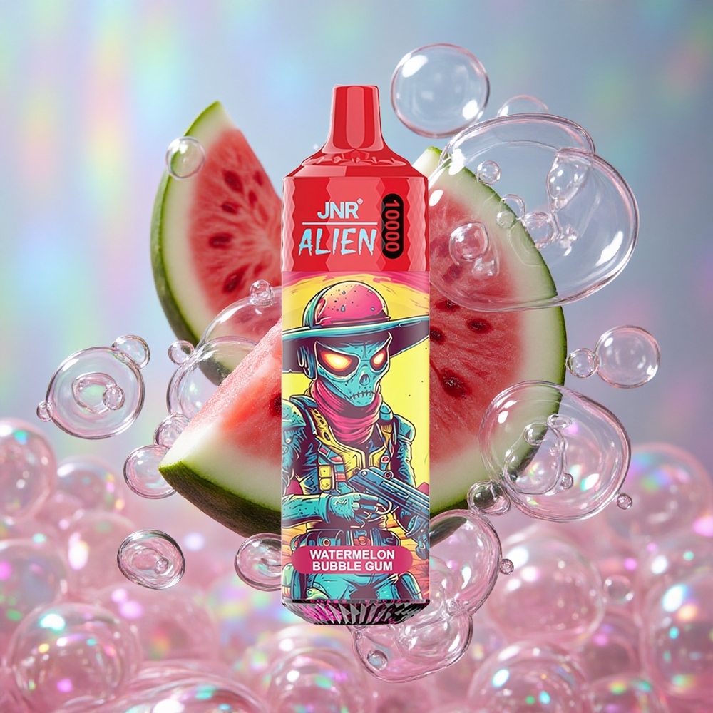 Лубеница балон жвака JNR Alien 10000 Пуфова 20ml Течност