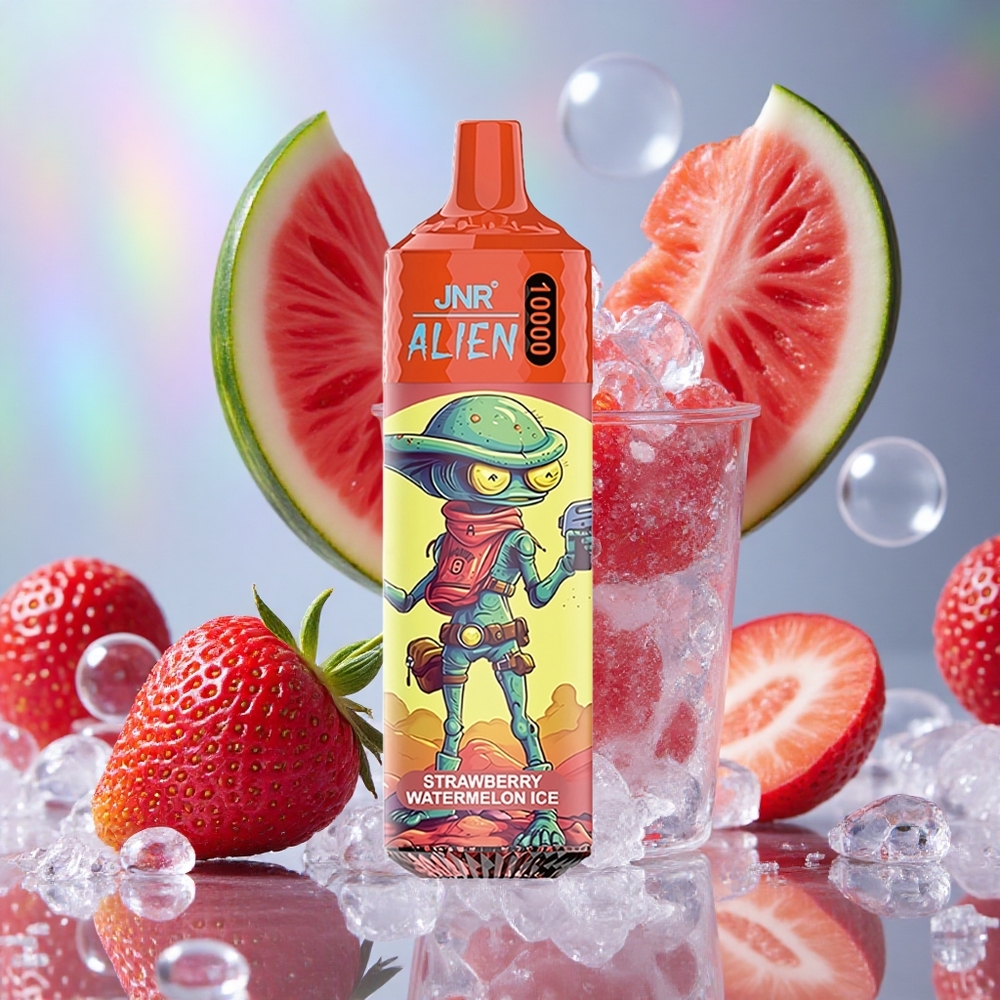 Јагода Лубеница Лед JNR Alien 10000 Puffs 20ml Течност
