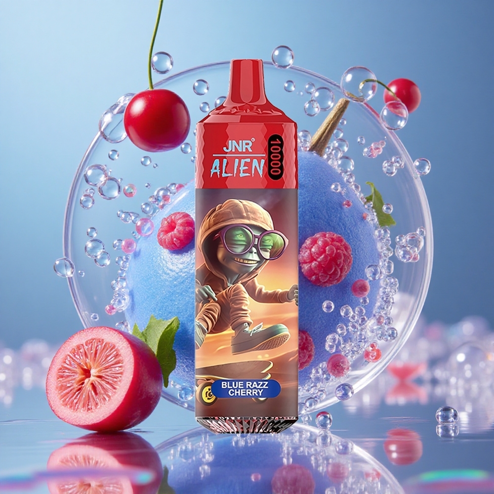 Plava Malina Trešnja JNR Alien 10000 Puffs 20 мл Е-течности