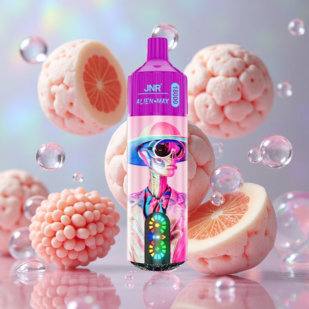 Breskva Malina JNR Alien Max 18000 Puffs Дуал Месх Цоил