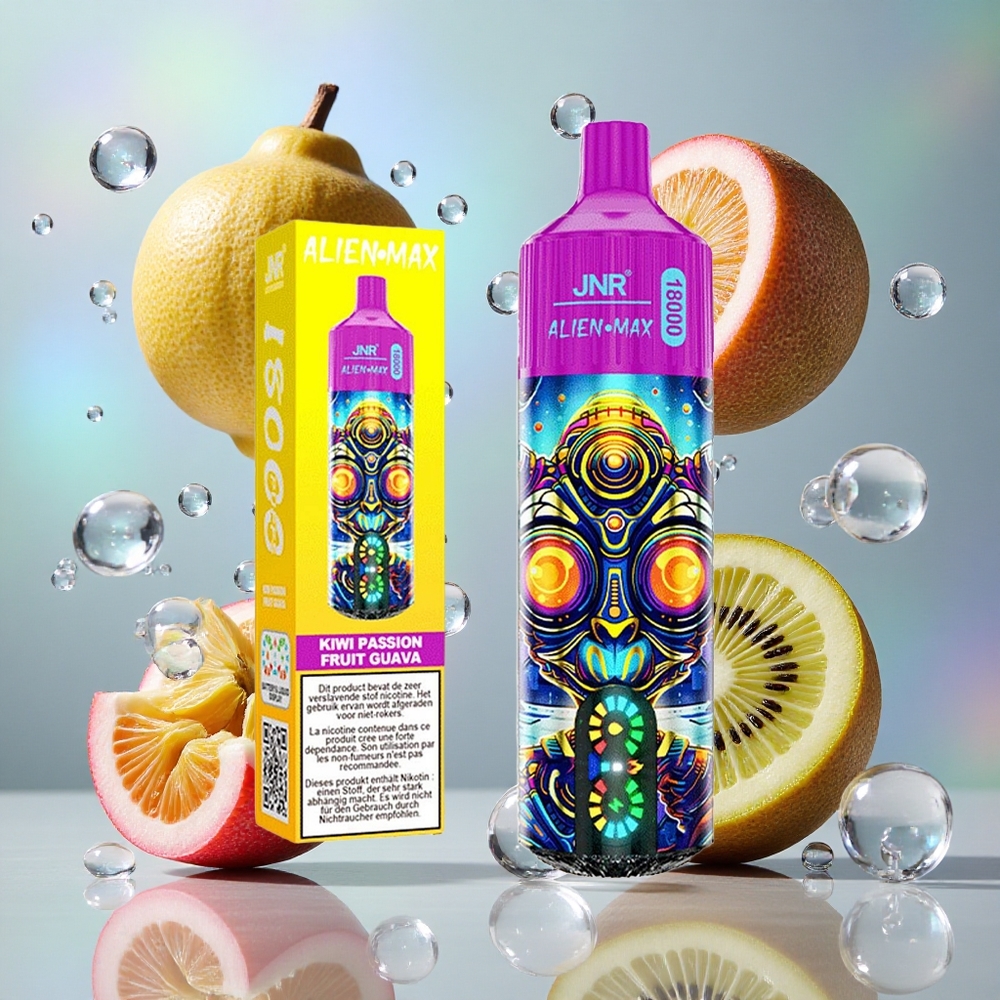 Kiwi Pasija Guava JNR Alien Max 18000 Puffs Дуал Месх Цоил