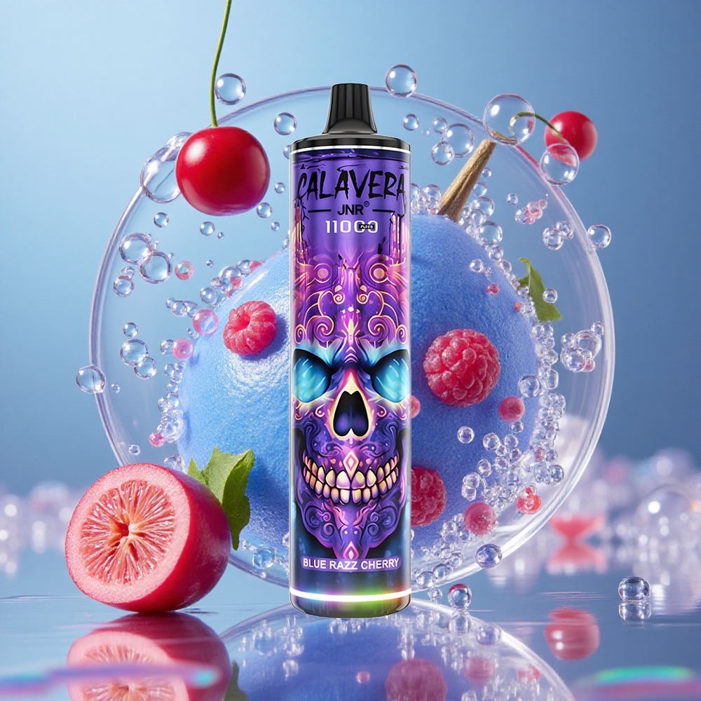 Plava Malina Trešnja JNR Calavera 11000 Puffs Тип-Ц пуњење