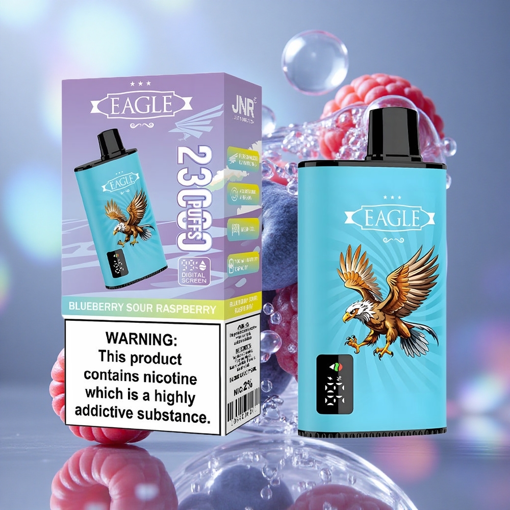 Boravnica i Malina JNR EAGLE Smart 23000 Puffs са Дигитал Сцреен