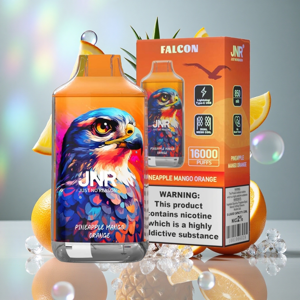 Ananas Mango Narandža JNR Falcon 16000 Puffs Дуал Месх Цоил