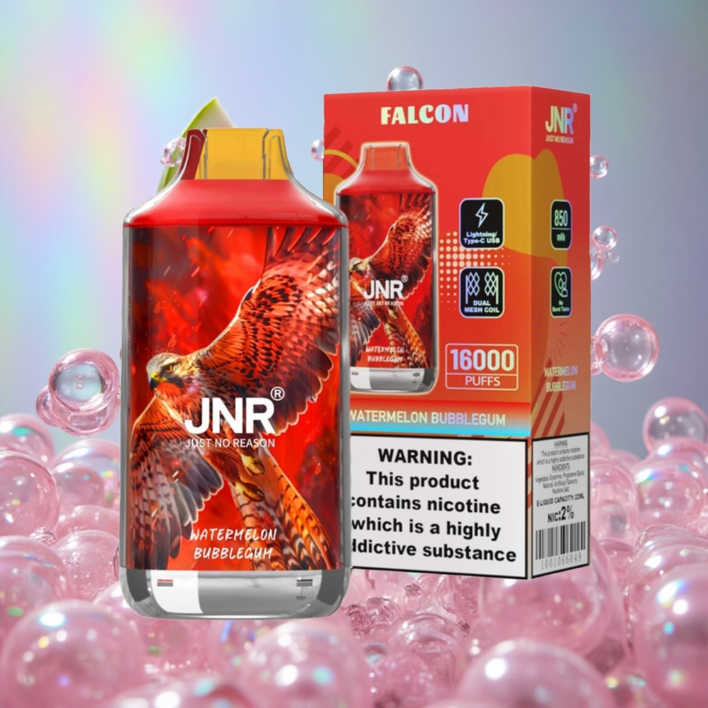 Lubenica Bubblegum JNR Falcon 16000 Puffs Дуал Месх Цоил