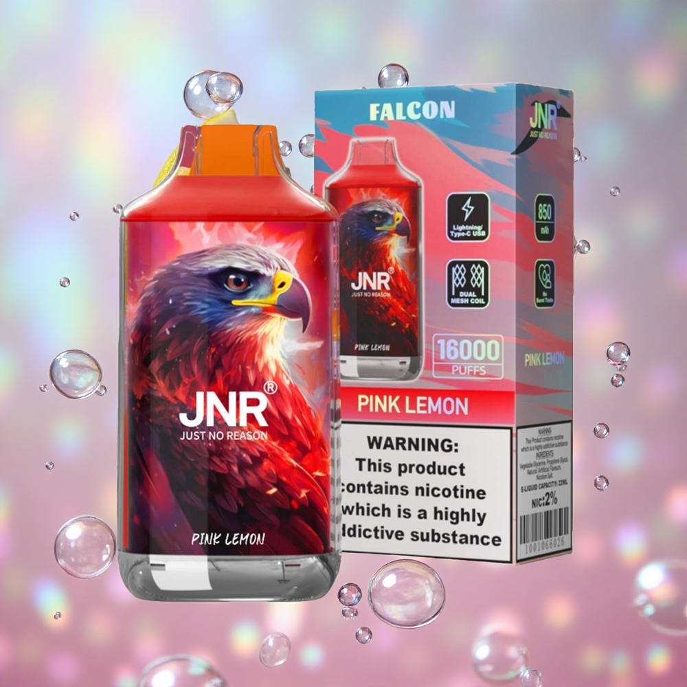 Roze Limunada JNR Falcon 16000 Puffs Дуал Месх Цоил