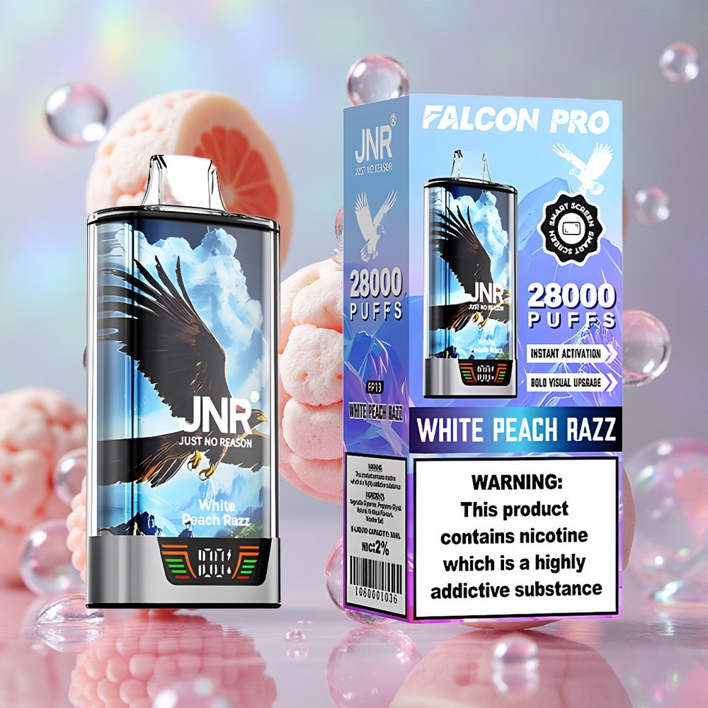 Breskva Malina JNR Falcon Pro 28000 Puffs Dual Mesh