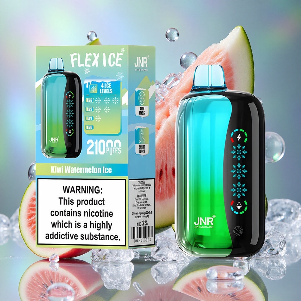 Kivi lubenica led JNR Flex Ice 21000 Puffs Подесиви проток ваздуха