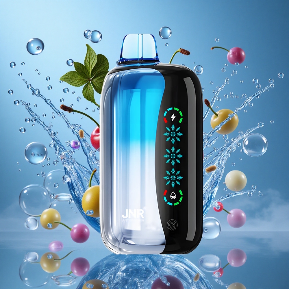 Plava Trešnja Eksplozija JNR Flex Ice 21000 Puffs Подесиви проток ваздуха