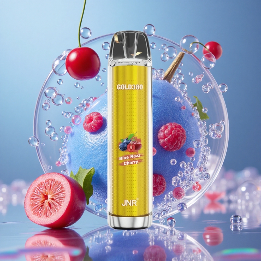 Plava Malina Trešnja JNR Gold380 6000 Puffs 1500mAh Батерија