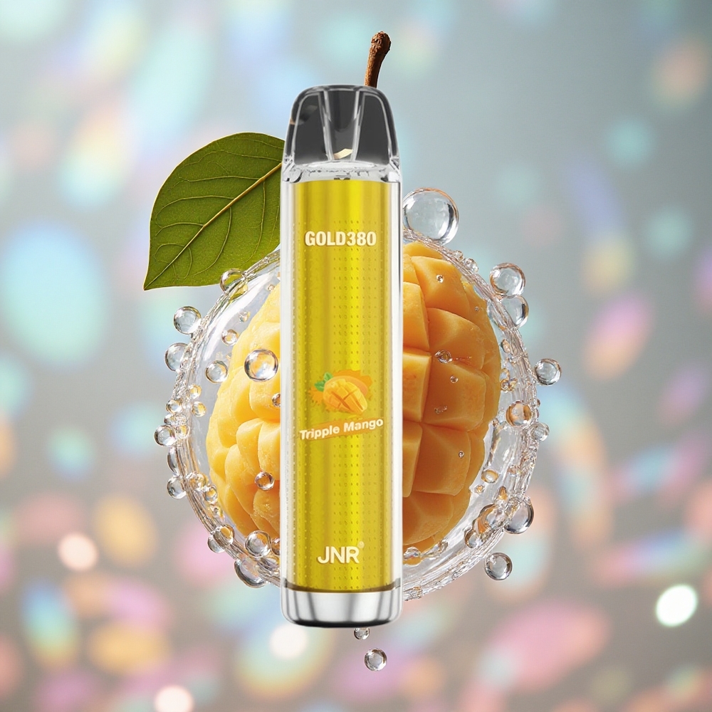Trostruka Mango JNR Gold380 6000 Puffs Једнократни Вапе 1500mAh Батерија