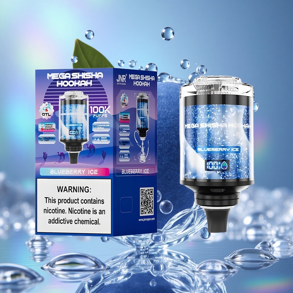 Borovnica Led JNR Mega Shisha Hookah 100K 2200мАх батерија