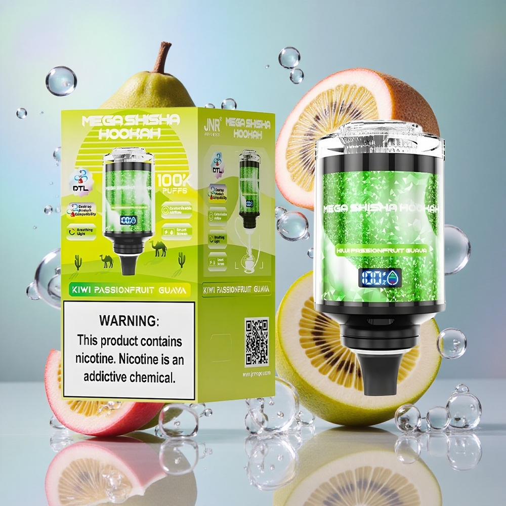 Kivi Marakuća Guava JNR Mega Shisha 100K Desktop Kompatibilnost 2200мАх батерија