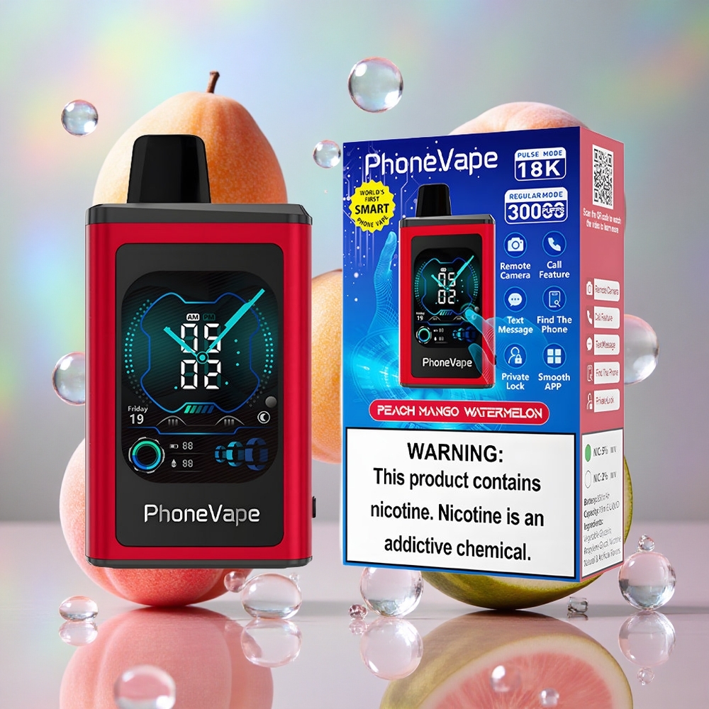 Breskva Mango Lubenica JNR PhoneVape 30000 puffs Подесиви проток ваздуха