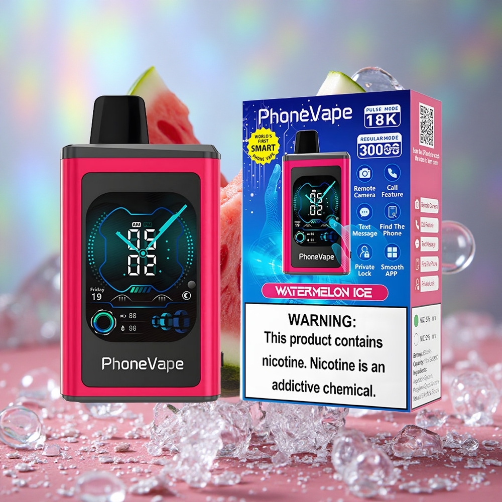 Лубеница Лед JNR PhoneVape 30000 пуфова Подесивни проток