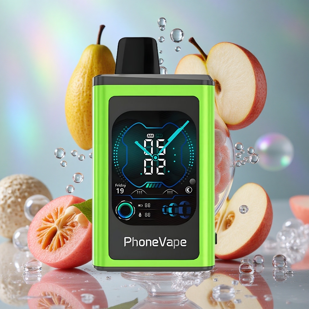 Kisela Jabuka Led JNR PhoneVape 30000 Puffs Фулл Дисплаи Сцреен