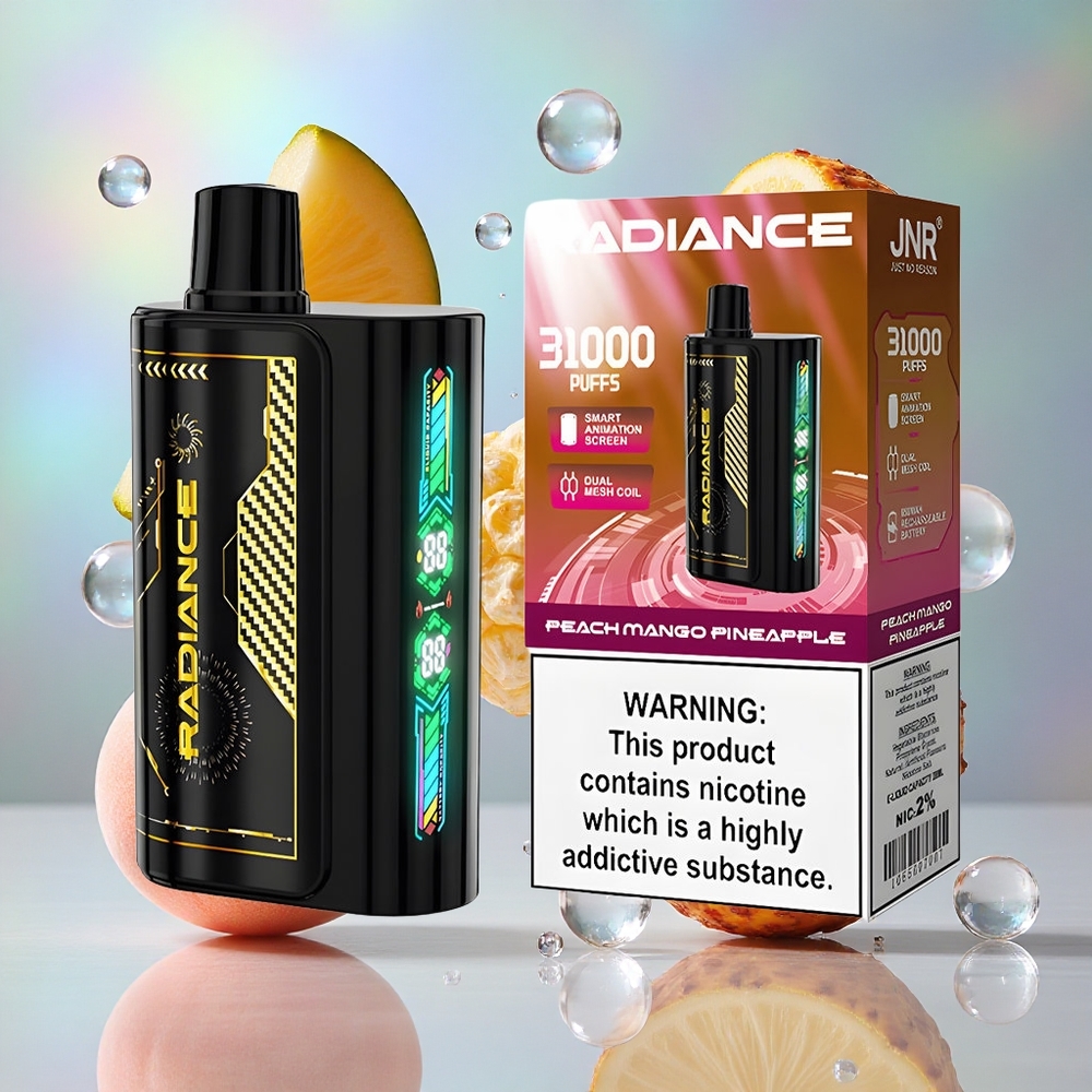 Breskva Mango Ananas JNR Radiance 31000 Puffs Дуал Месх Цоил